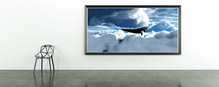The Big Move als Leinwandbild in einer Kunstgalerie